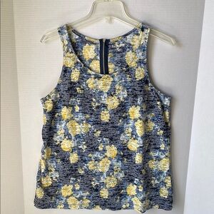 Relativity  Women's Size Large Tank Top Burn Out Material  Floral